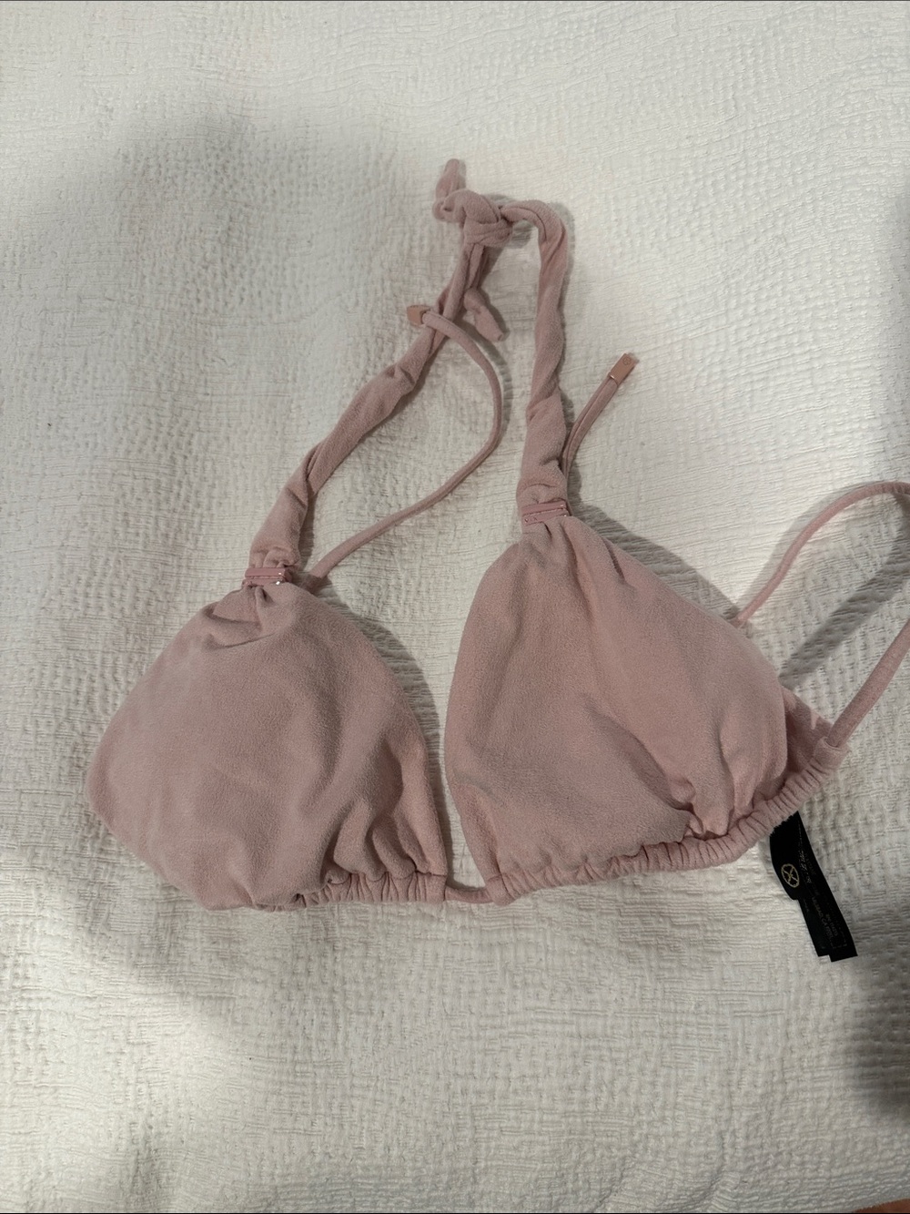 Women's Pink Triangle Bikini Top - Unbranded